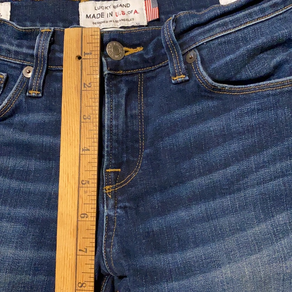Lucky Brand Brooke Skinny jeans, ankle. SZ0. Made in USA. White Oak Cone Denim - Picture 10 of 13